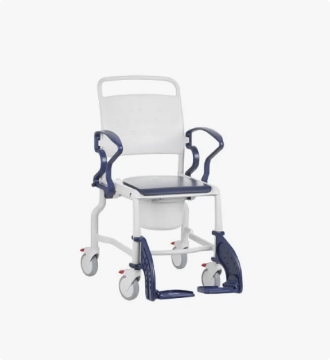Bonn Shower Commode Chair with Wheels by Rebotec