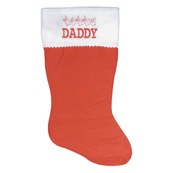 Christmas Stockings with Sign Language Translation American Sign Language