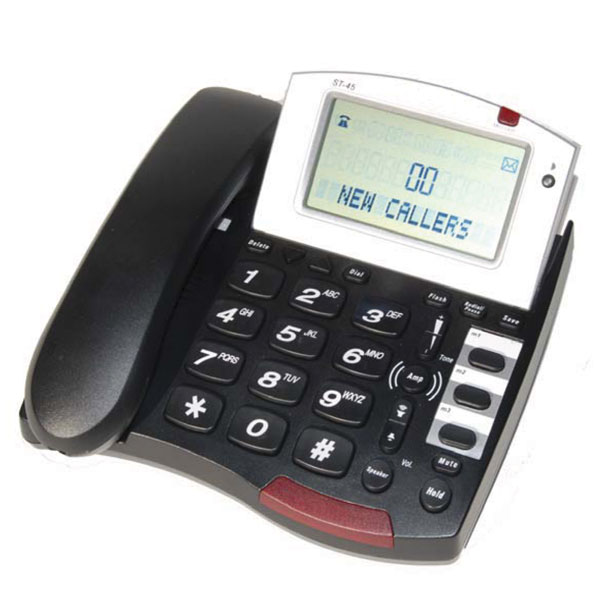 Amplified Corded Speakerphone for the Hard of Hearing Hearing