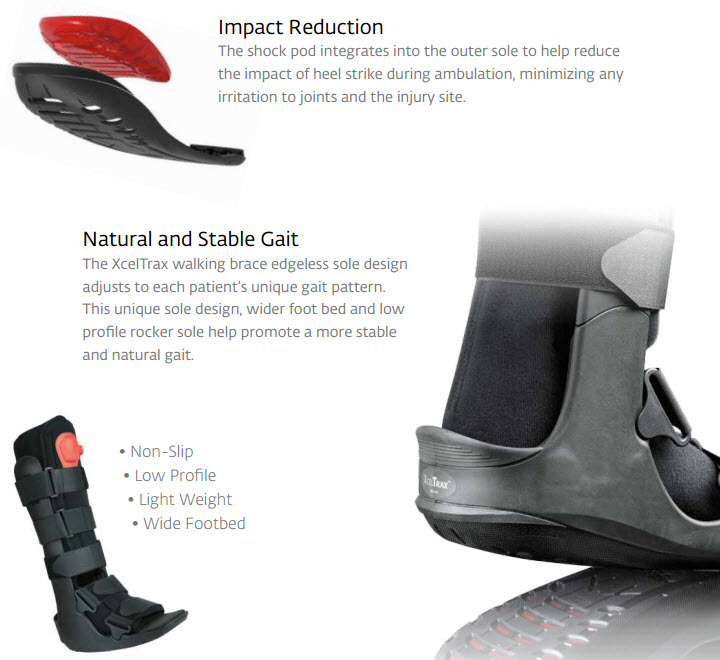 Procare XcelTrax Air TALL Walker Brace CAM Walker Moon Boot Walking