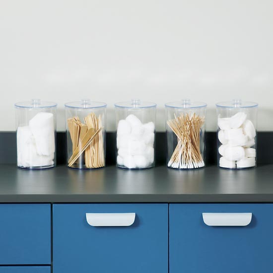 Clear Acrylic Wall Mount Jar Rack Sundry Jars