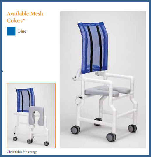 PVC High Back Folding Chair Shower Commode Chairs