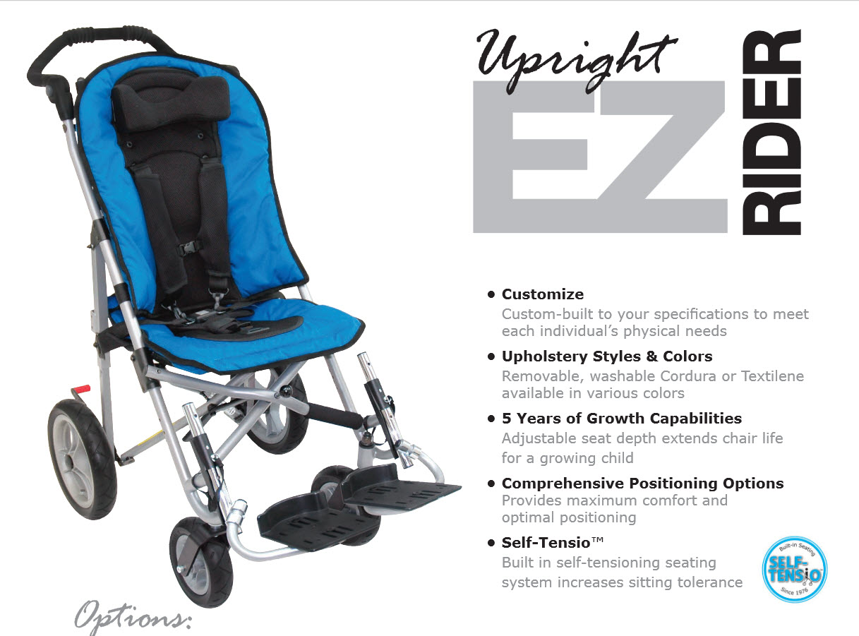 Convaid EZ Rider Transit Positioning Wheelchair Special Needs Strollers