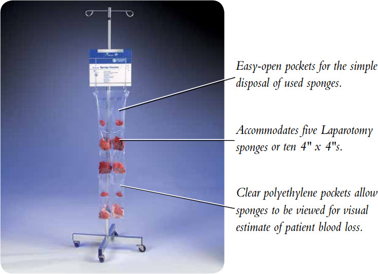 Continuous Sponge Counter Clear Bags, 250 Count