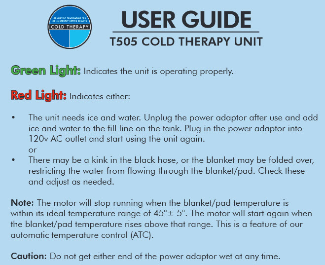 Cold Therapy Unit Combo Hot and Cold Therapy