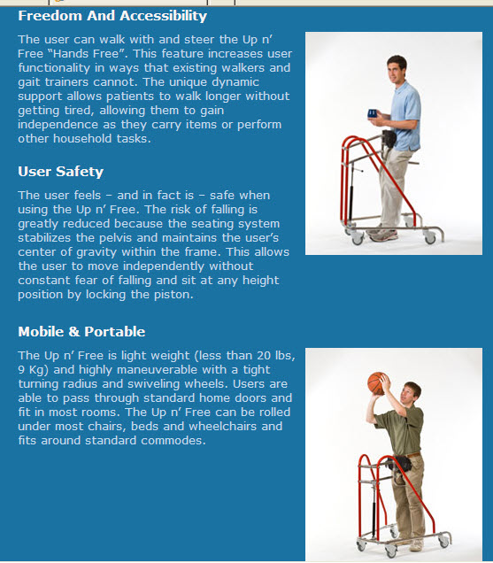 Up n Free Adult/Youth Gait Trainer