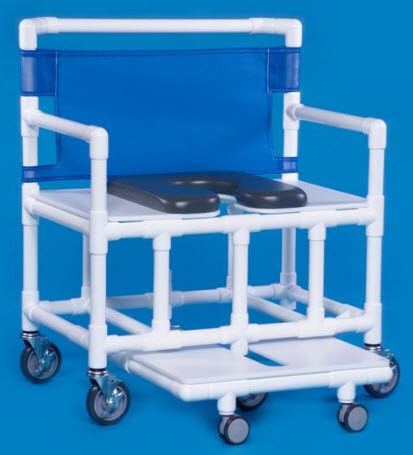 Heavy Duty Chairs on Bariatric Shower Commode Chair  Heavy Duty With Roll Out Footrest