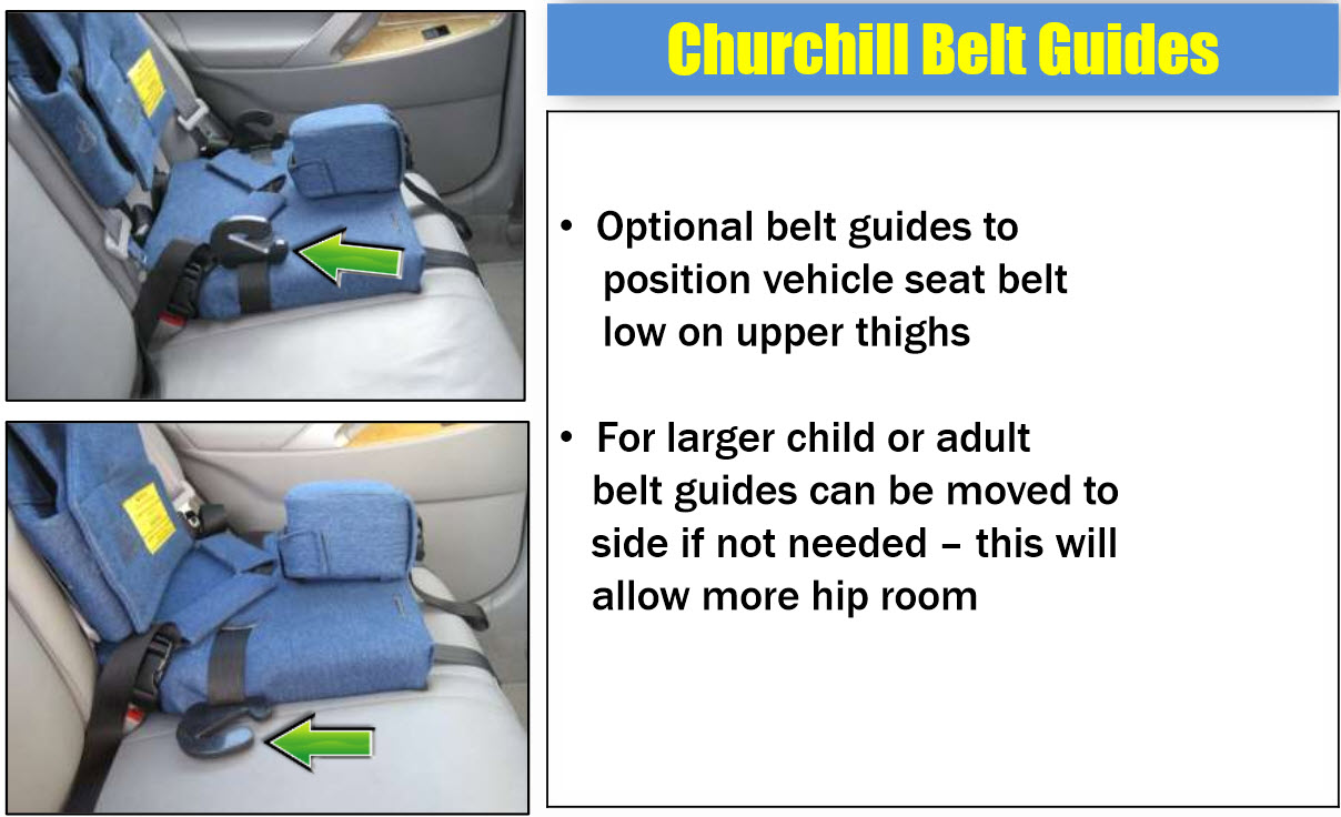 Churchill Backless Booster Seat Pediatric Special Needs Car Seats