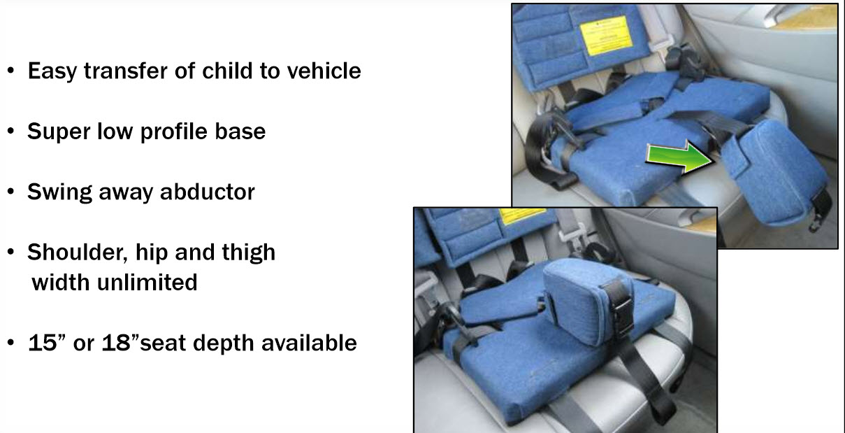 Churchill Backless Booster Seat Pediatric Special Needs Car Seats