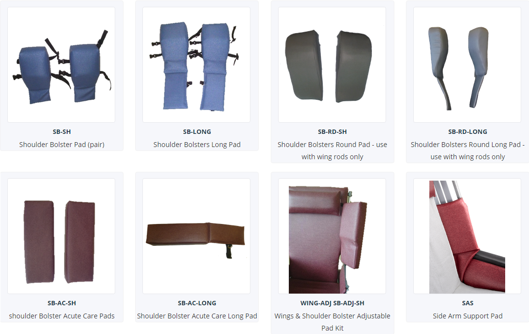 Broda Bolsters & Lateral Supports FREE Shipping