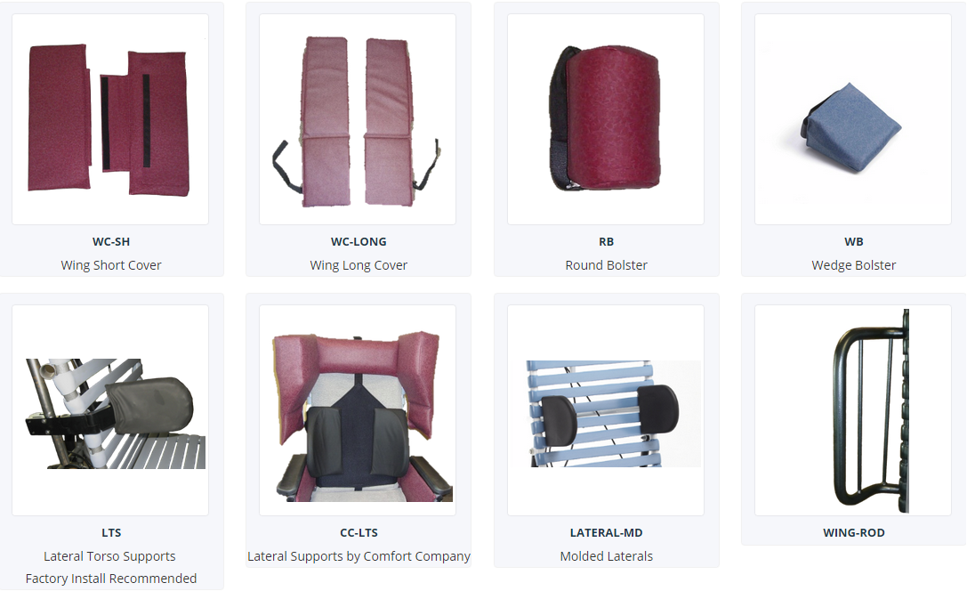 Broda Bolsters & Lateral Supports FREE Shipping