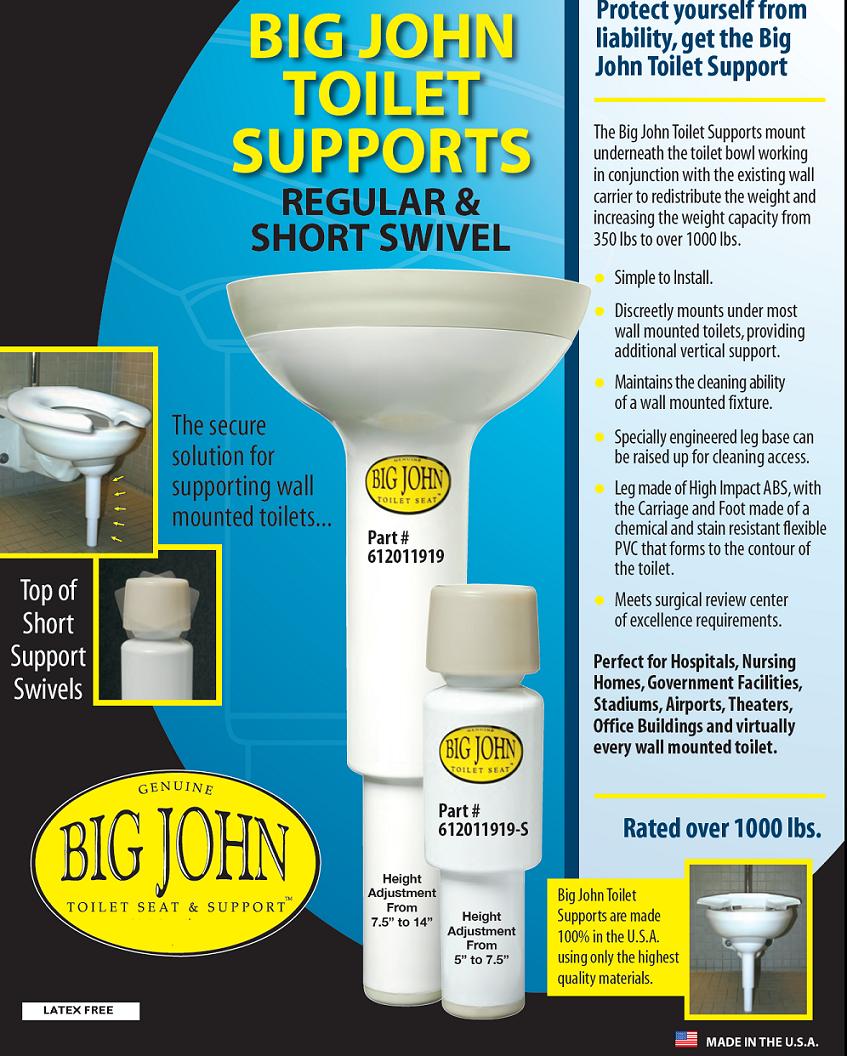 Big John Toilet Support FREE Shipping