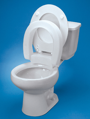 Hinged Elevated Toilet Seat  