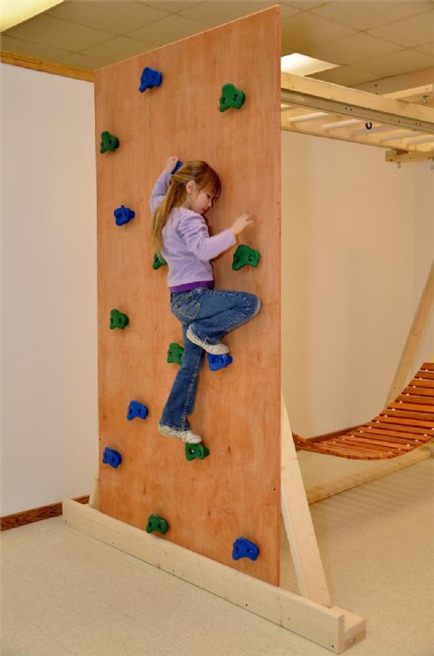 wooden climbing wall for garden