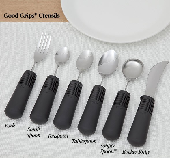 Adaptive Eating Utensils Swivel Spoon Weighted Silverware ON SALE Handicap Utensiles