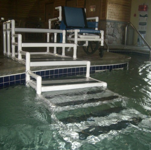ramp pallet diy Pool  Ground Steps Ladders Above Pool Pool ON  Ladders