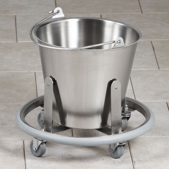 Medical Kick Buckets Stainless Steel Bucket With Wheels Sponge Bucket