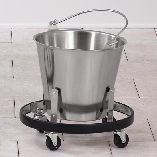 Medical Kick Buckets Stainless Steel Bucket With Wheels Sponge Bucket
