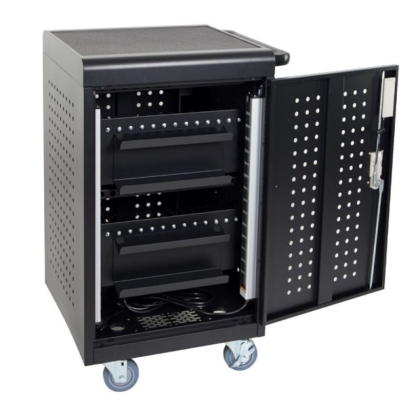 30 Tablet Charging Cart with Keypad Lock Presentation Stations