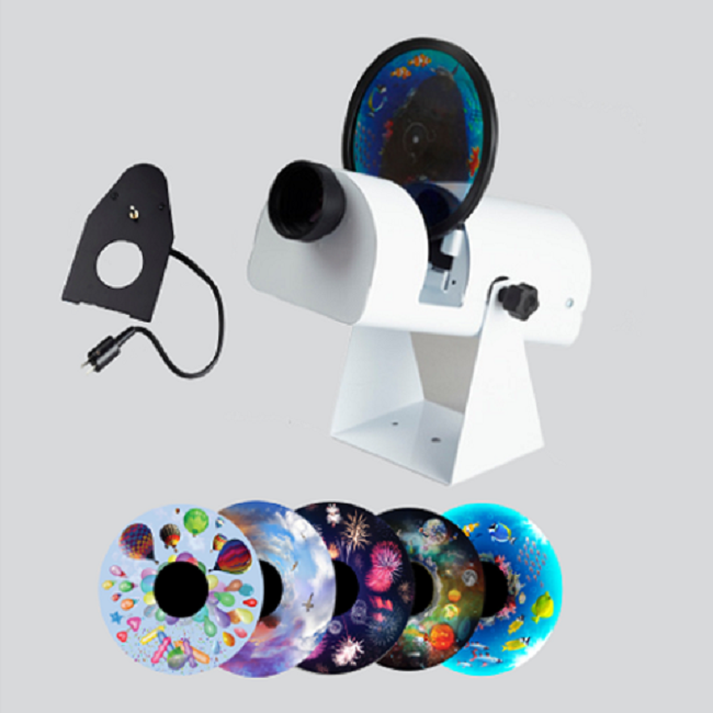 Aurora LED Projector with Effects Wheels and Rotator for Sensory
