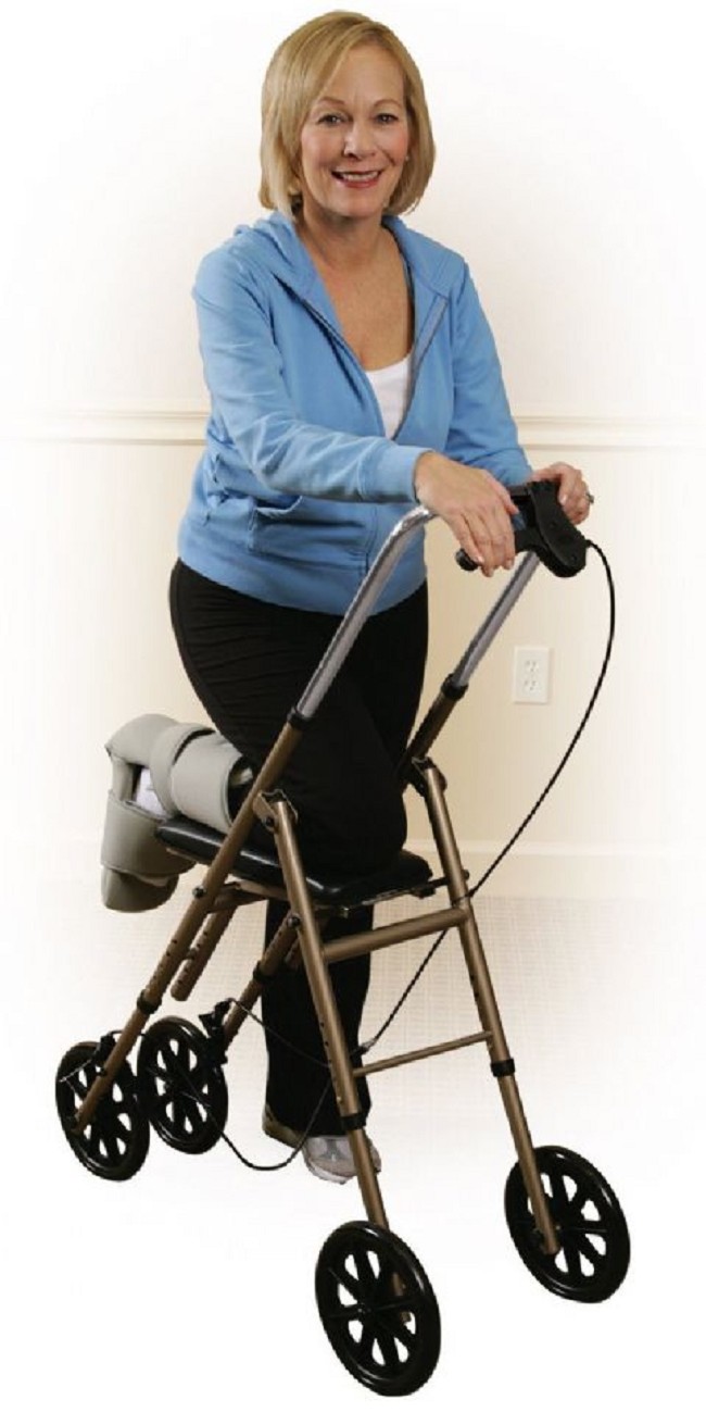 Adult Knee Rolling Walker Crutch Alternative