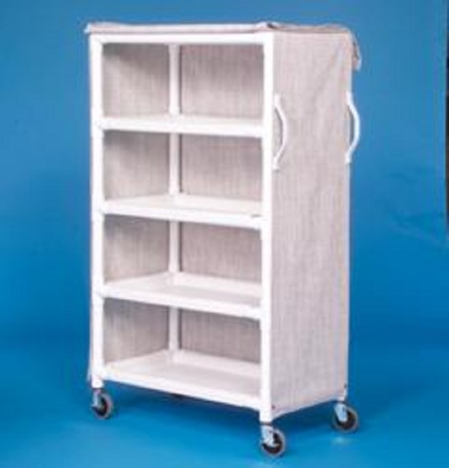 Deluxe Four Shelf Linen Carts FREE Shipping