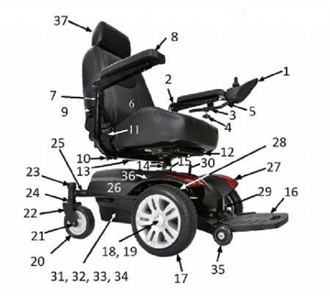Titan Power Wheelchair Replacement Parts
