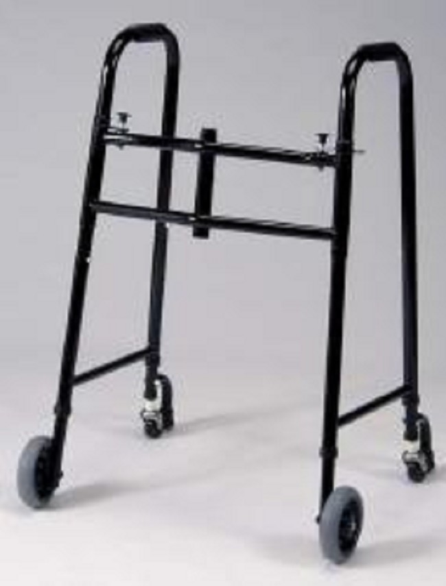 Wheeled Double Button Folding Walker FREE Shipping