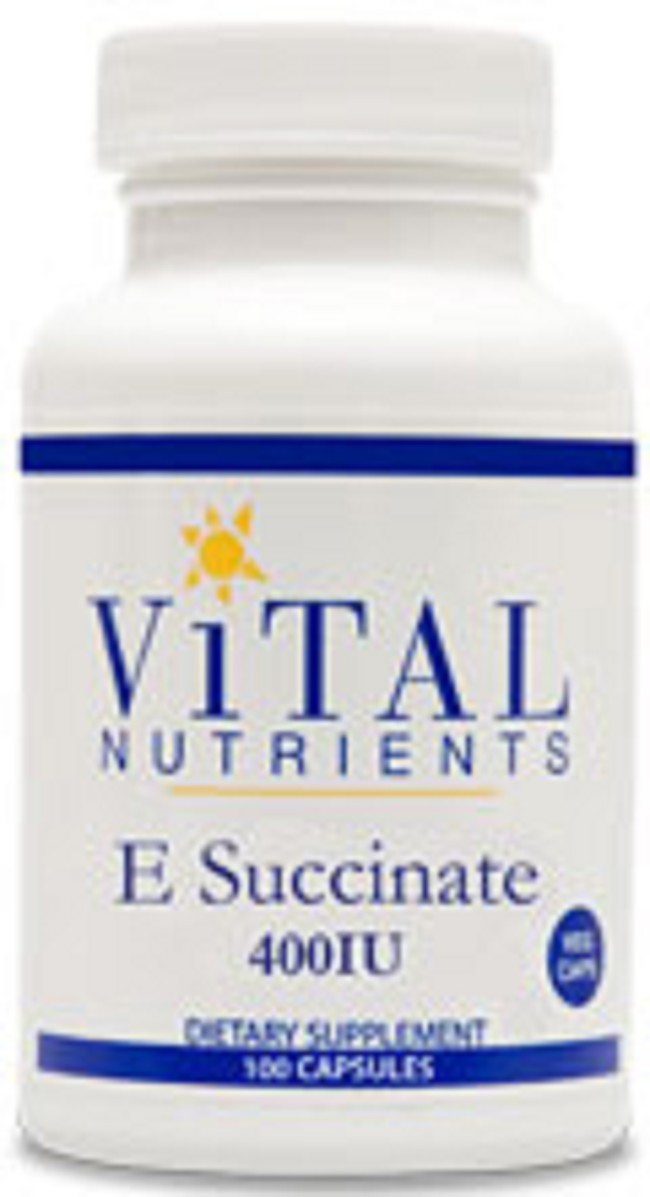 Vitamin E Succinate Veg Capsules for Heart and Lung Health