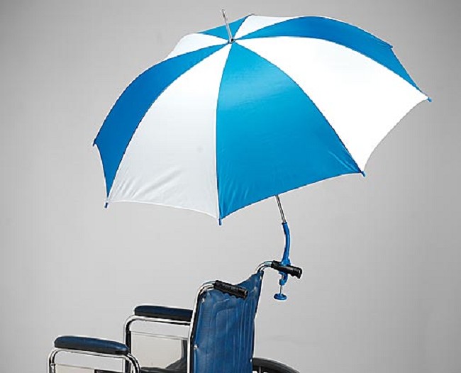 Sammons Preston Wheelchair Umbrella for Rain and Sun Protection