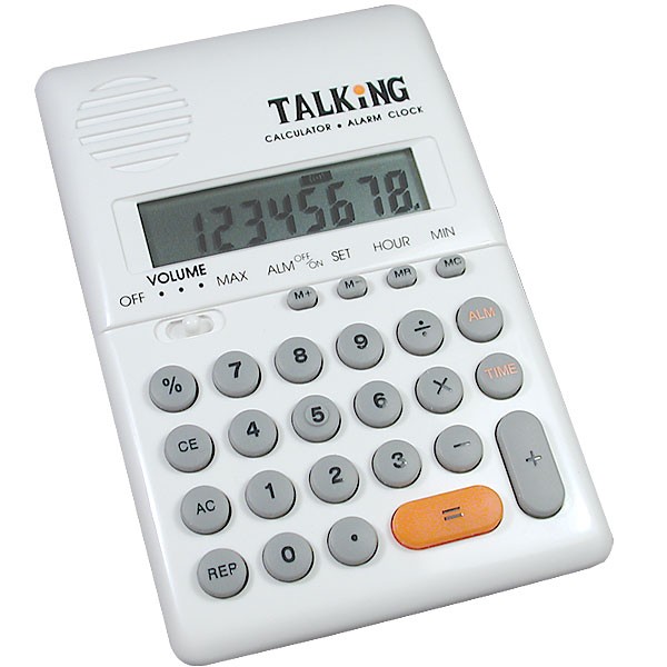 MAXI Handheld Talking Calculator with Alarm