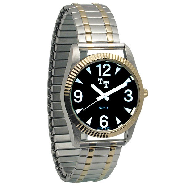 Reizen Watch Illuminated White Dial with Black Numbers