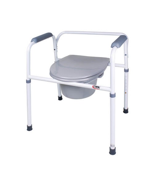 invacare elongated bedside commode