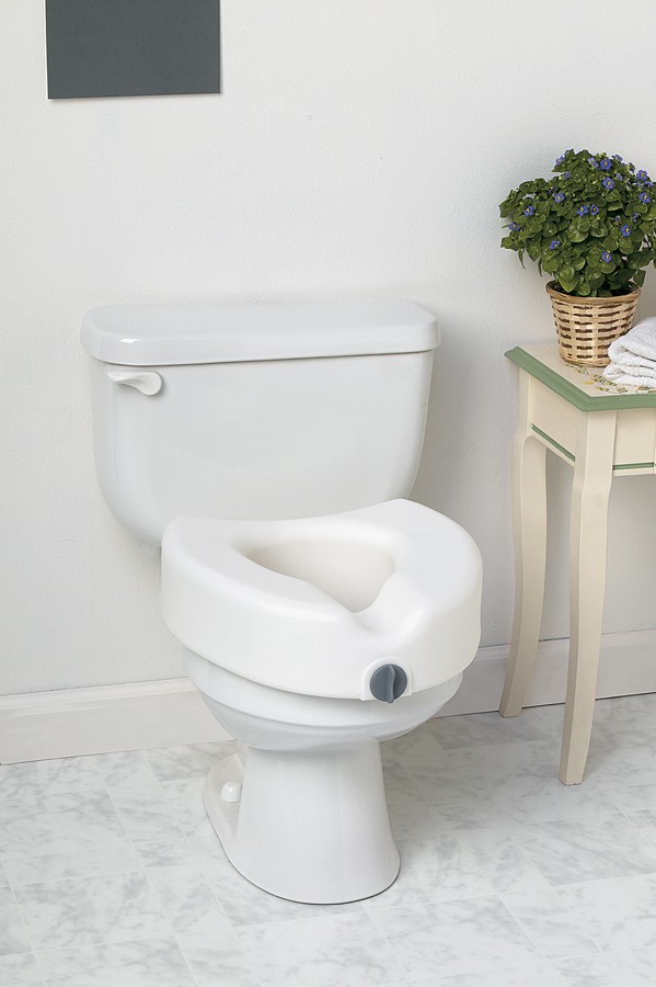 Elevated Locking Toilet Seat