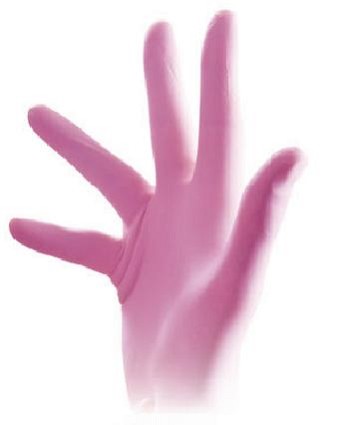 cancer breast and latex Pink gloves