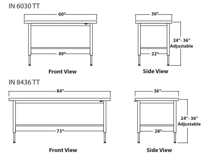 Infinity Height Adjustable Treatment Table