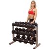 Body-Solid 40 Inch 3-Tier Dumbbell Rack