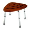 Pollenex Corner Teak Spa Stool