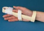 Deluxe Foam Finger Splint with Hook and  Loop Closure (Medium)