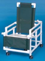 Reclining Shower Chair Commode with Flat Seat*** (Teal - Mesh)