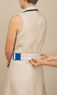 Pastel-Stripe Gait Belt