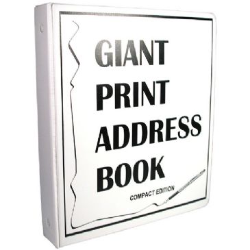 Giant Print Address Book : Large Print Address Books