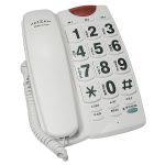 REIZEN Big Button Speaker Phone - White with Black