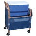 Wood Tone Ice Cart with Skirt Cover Panels