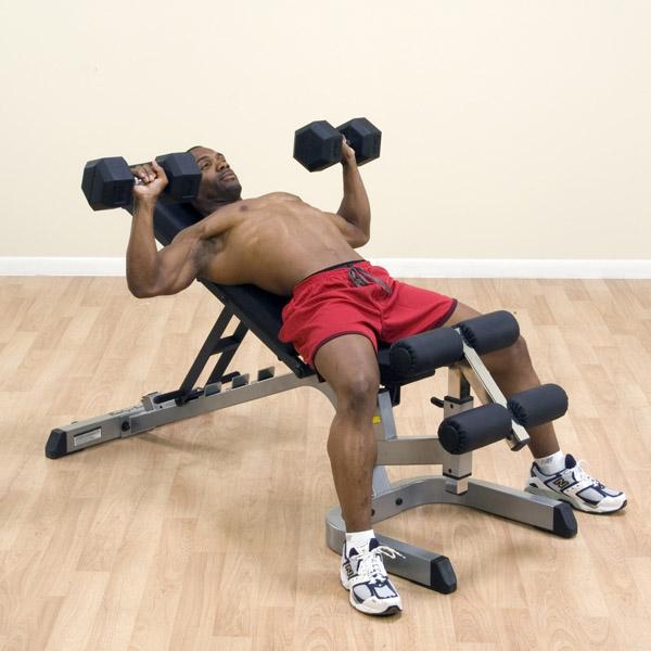 BodySolid Commercial Flat Incline Decline Bench