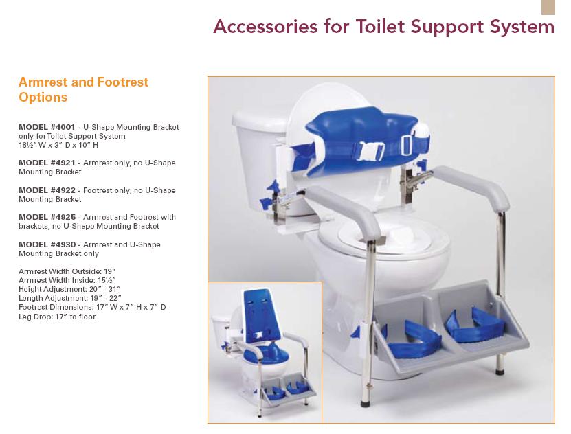 Accessories for Pediatric LoBack Toilet Support