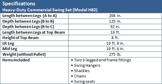 Jensen Swing Heavy Duty Commercial Swing Sets