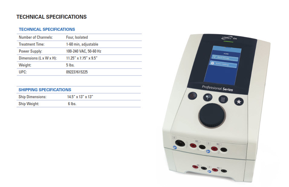 InTENSity EX4 Professional Electrotherapy Device Picture