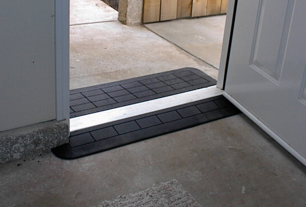 Safepath Ezedge Smooth Rubber Threshold, Threshold Ramp For Sliding Glass Door
