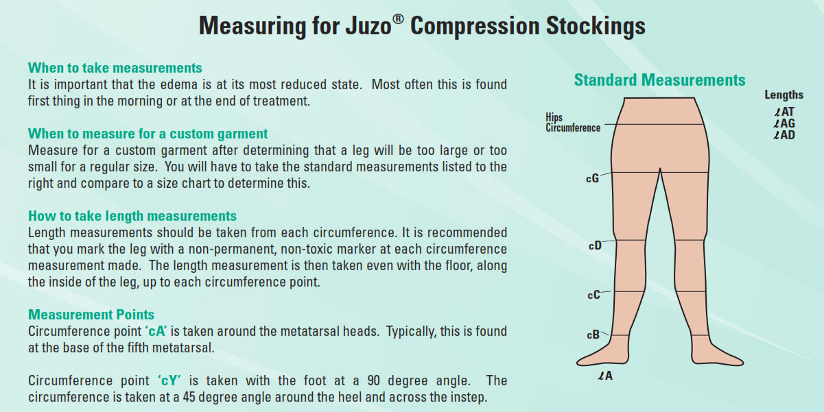 How Do You Measure For Juzo Compression Stockings